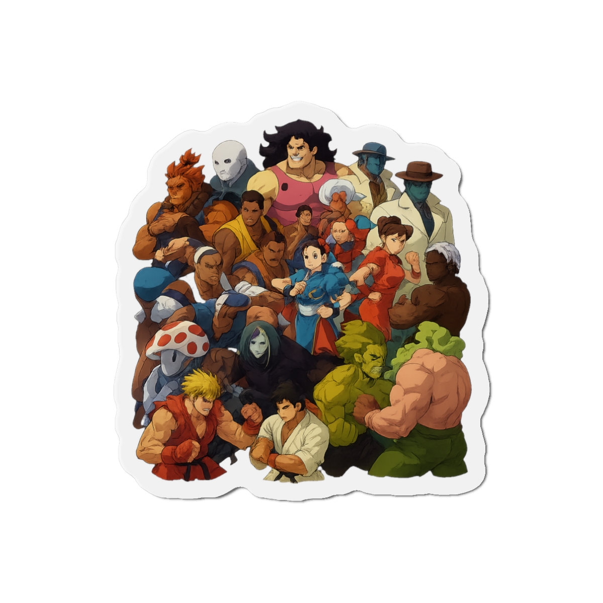Street Fighter 3rd Strike Iconic Roster Magnet - alternate angle 1, merchandise