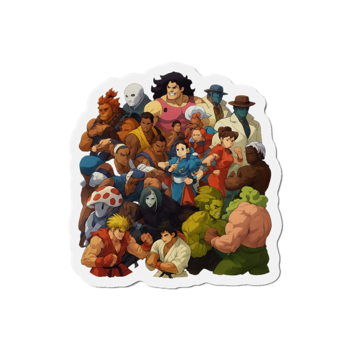 Street Fighter 3rd Strike Iconic Roster Magnet - alternate angle 2, merchandise