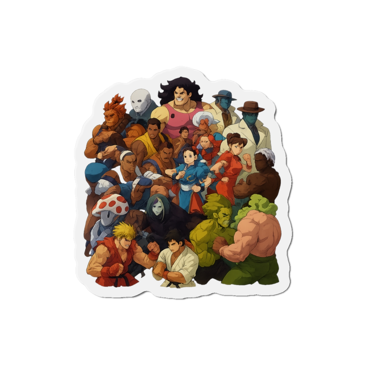 Street Fighter 3rd Strike Iconic Roster Magnet - alternate angle 3, merchandise