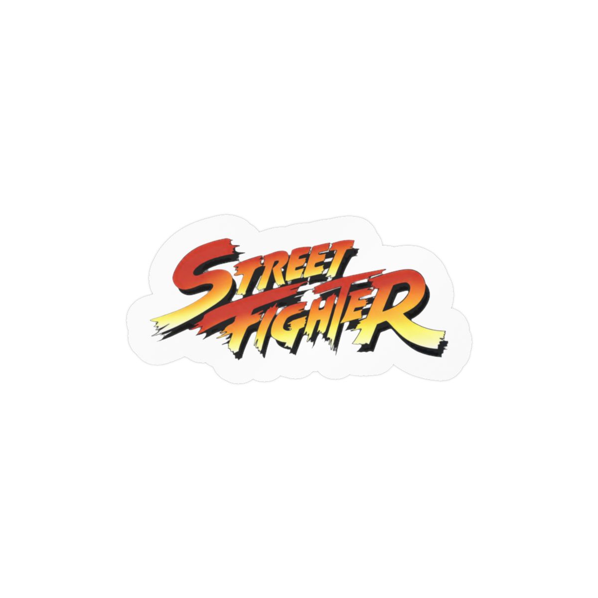 Street Fighter Bold Gaming Sticker | Retro Arcade Vinyl Decal