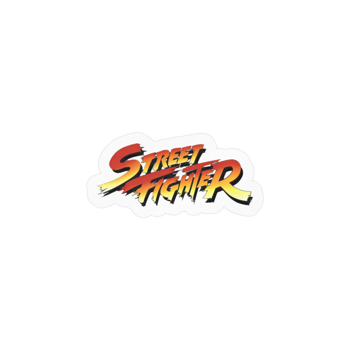 Street Fighter Bold Gaming Sticker | Retro Arcade Vinyl Decal - alternate angle 1, merchandise