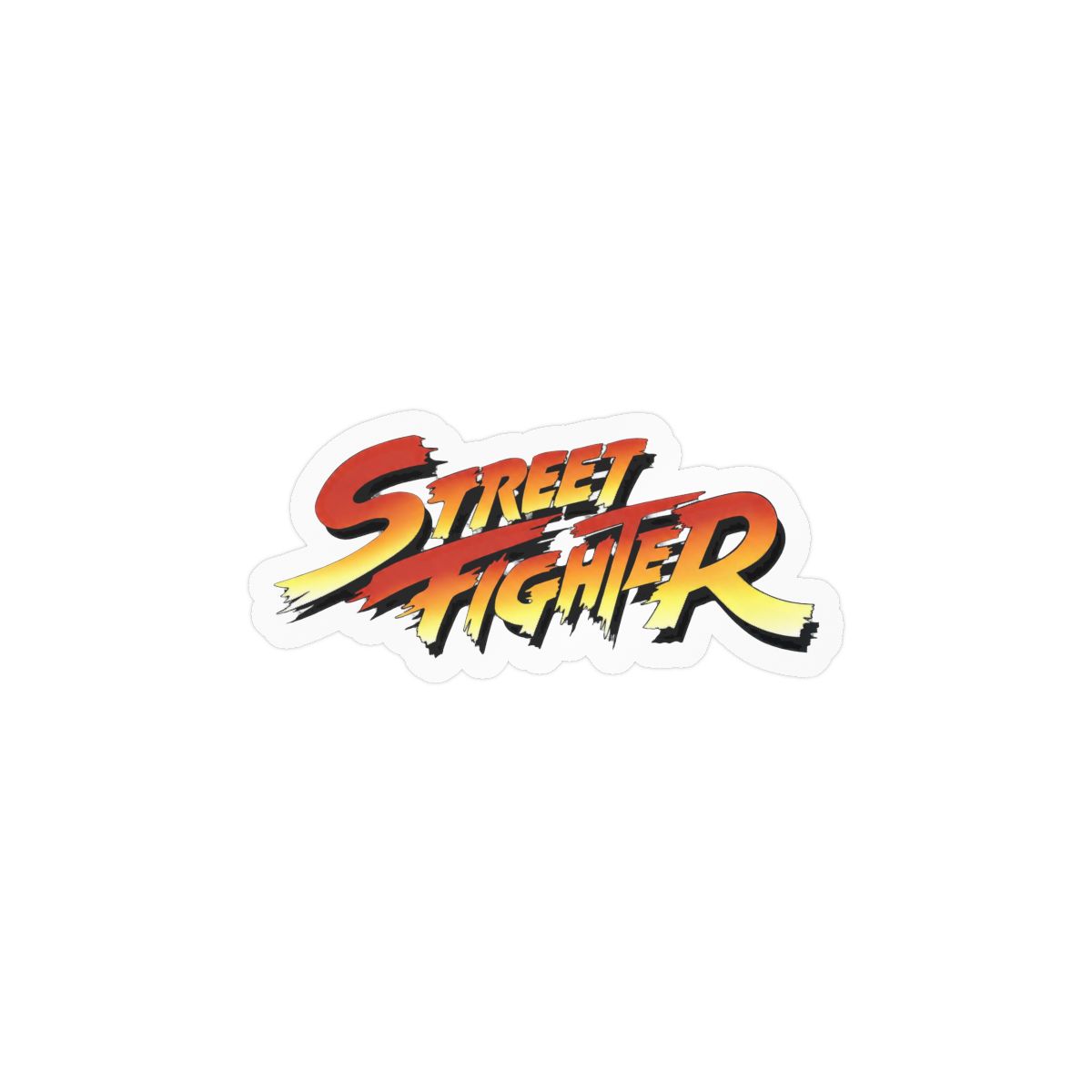Street Fighter Bold Gaming Sticker | Retro Arcade Vinyl Decal - alternate angle 2, merchandise