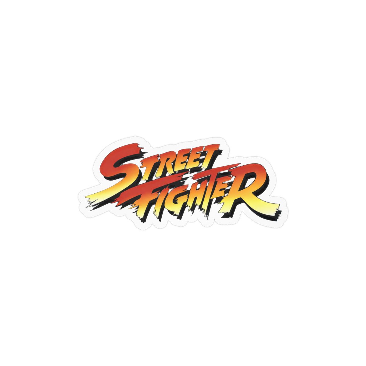 Street Fighter Bold Gaming Sticker | Retro Arcade Vinyl Decal - alternate angle 3, merchandise