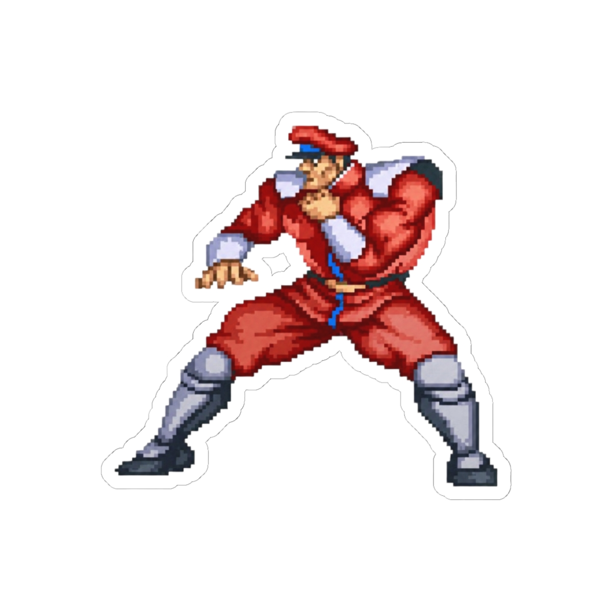 Street Fighter M. Bison Psycho Crusher Sticker | Bold Villain Vinyl Decal