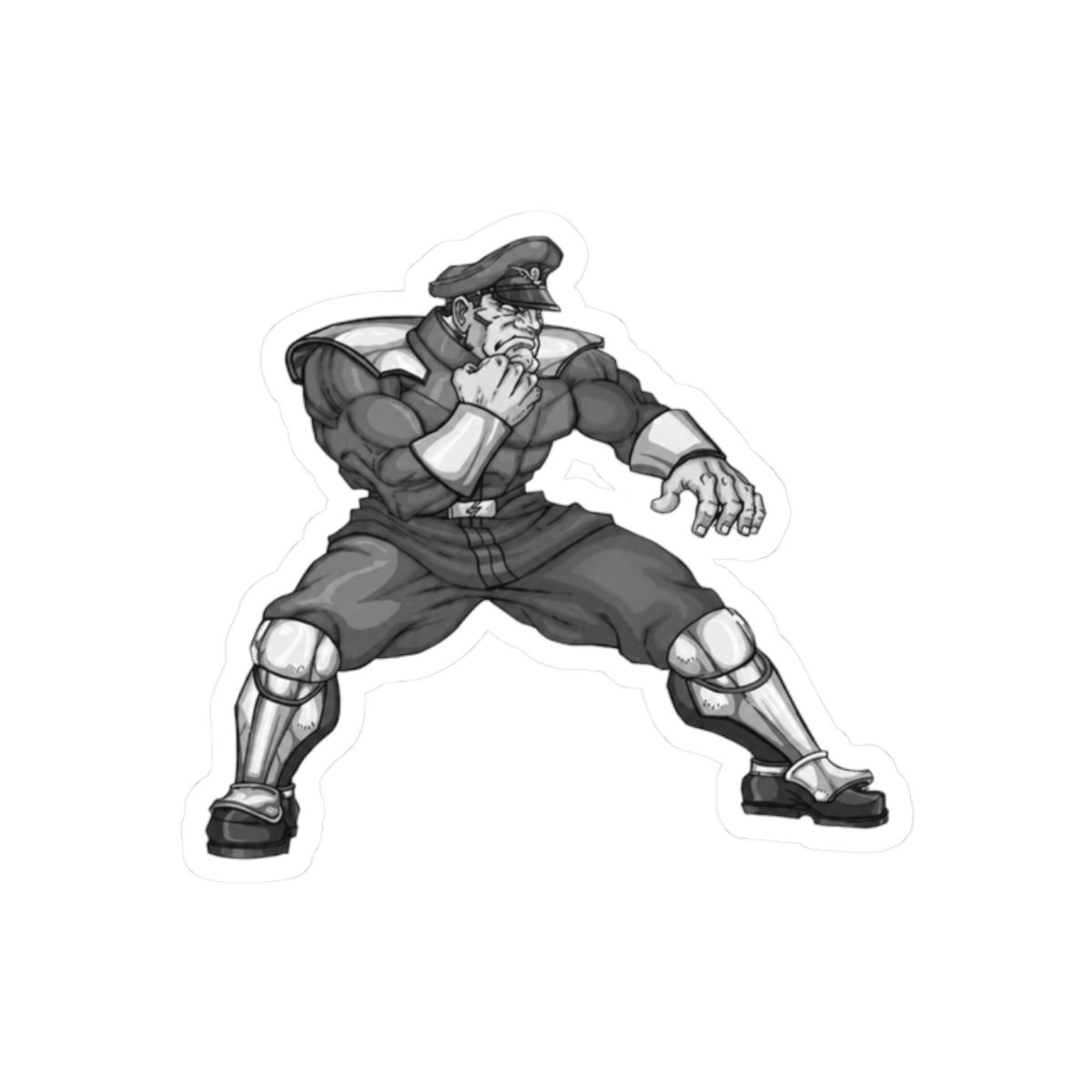 Mr. Bison Special Guest Fighter Bold Sticker | Vinyl Decal - alternate angle 3, merchandise