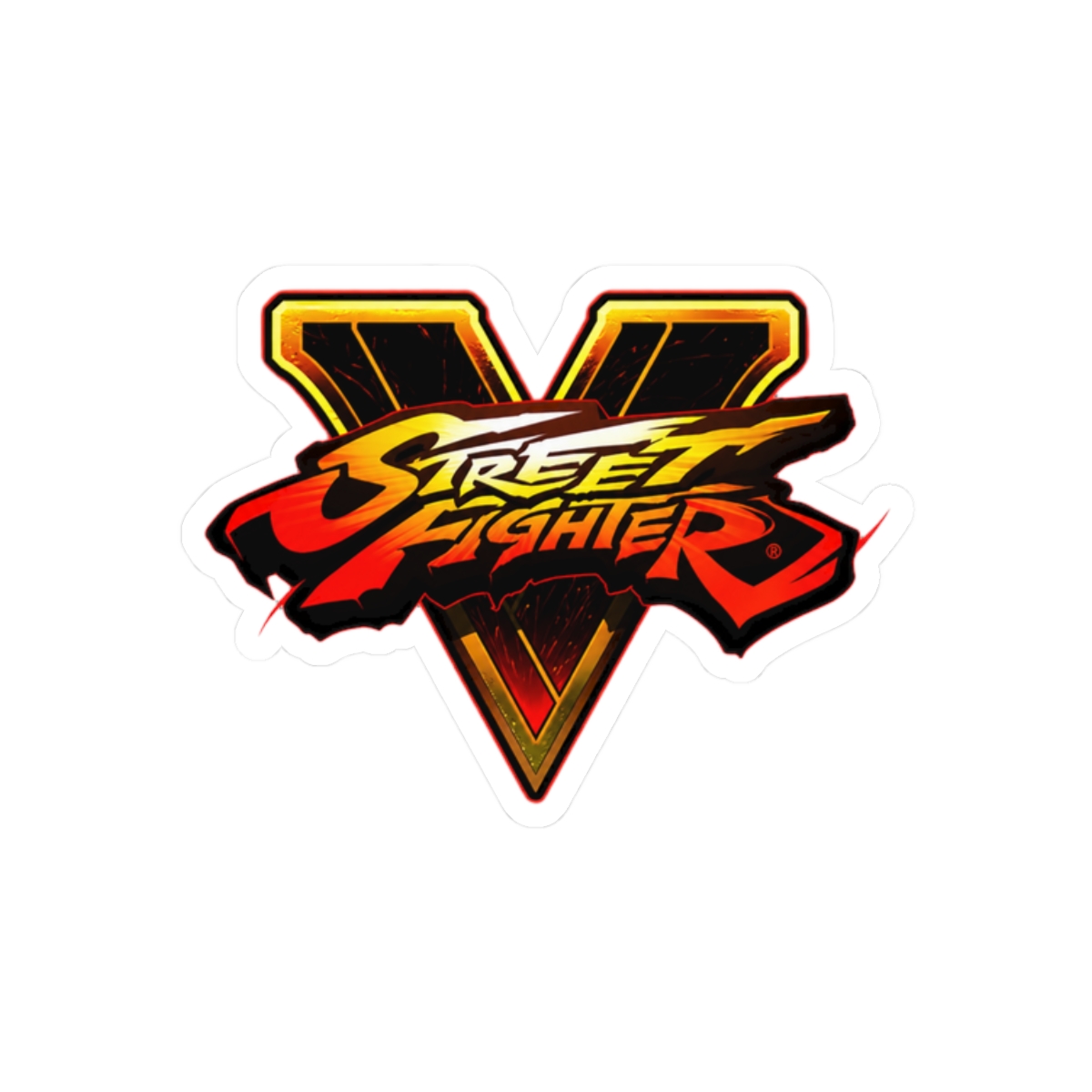 Street Fighter V Hadoken Sticker | Bold Gaming Vinyl Decal - alternate angle 3, merchandise