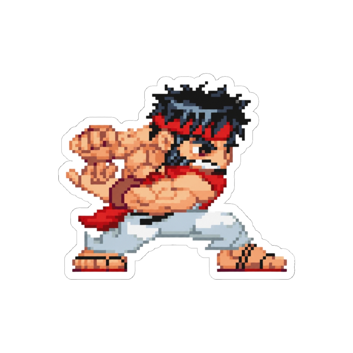 Chibi Ryu Pocket Fighter Sticker | Cute Gaming Vinyl Decal