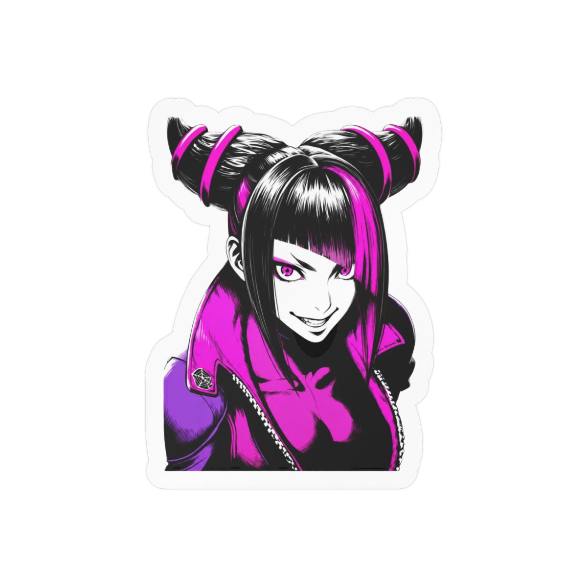 Juri Han Street Fighter Sticker | Bold Vinyl Decal - alternate angle 1, merchandise