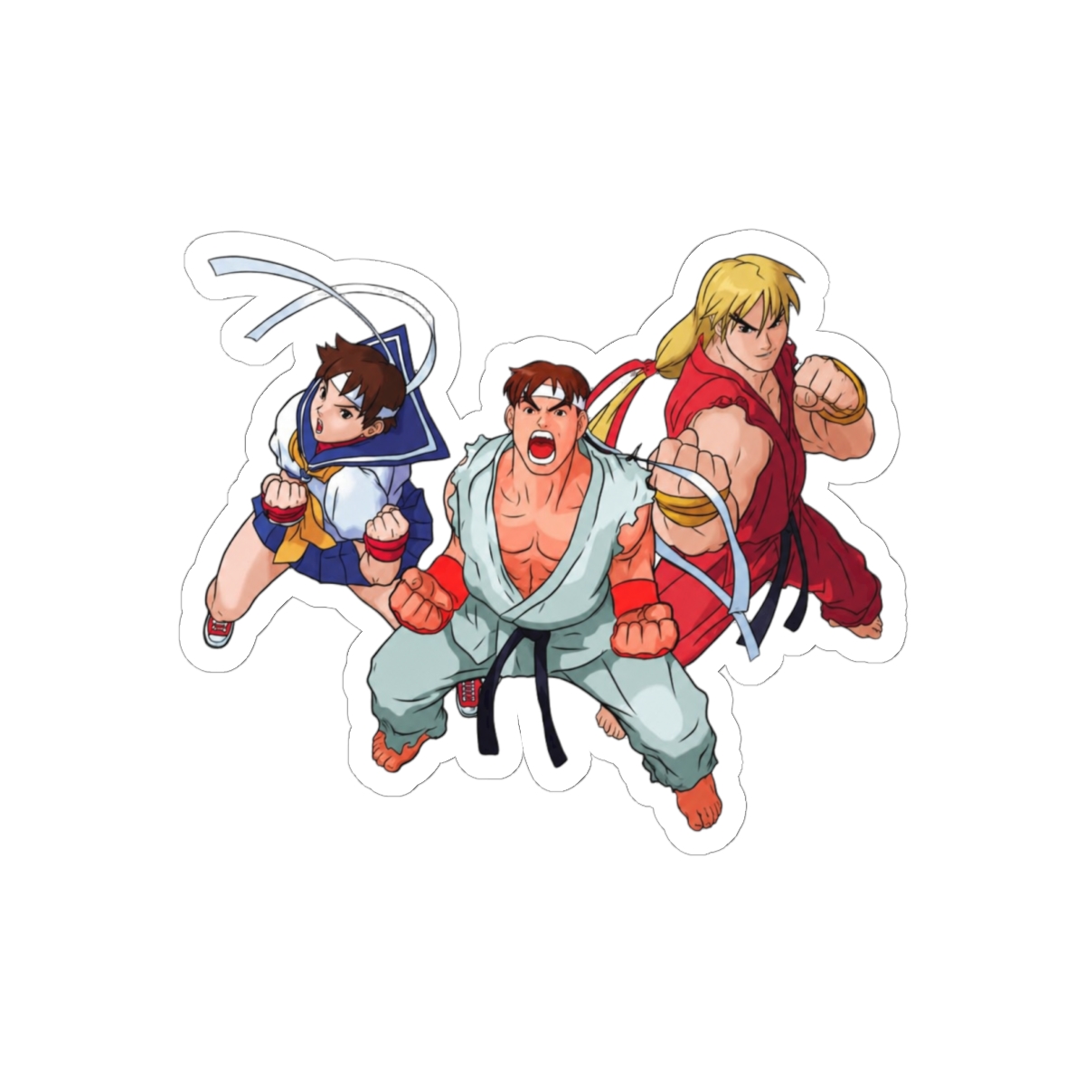 Street Fighter Alpha Retro Gaming Sticker | Bold Vinyl Decal