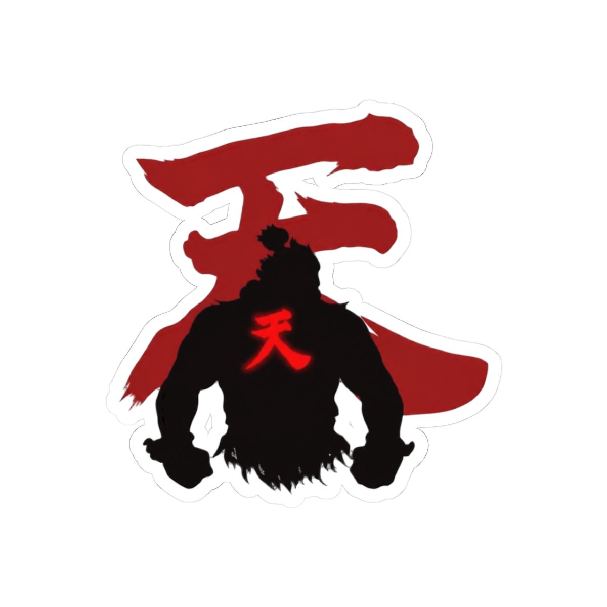 Akuma Messatsu Street Fighter Bold Sticker - Gaming Fan Vinyl Decal - Official Stickers merchandise