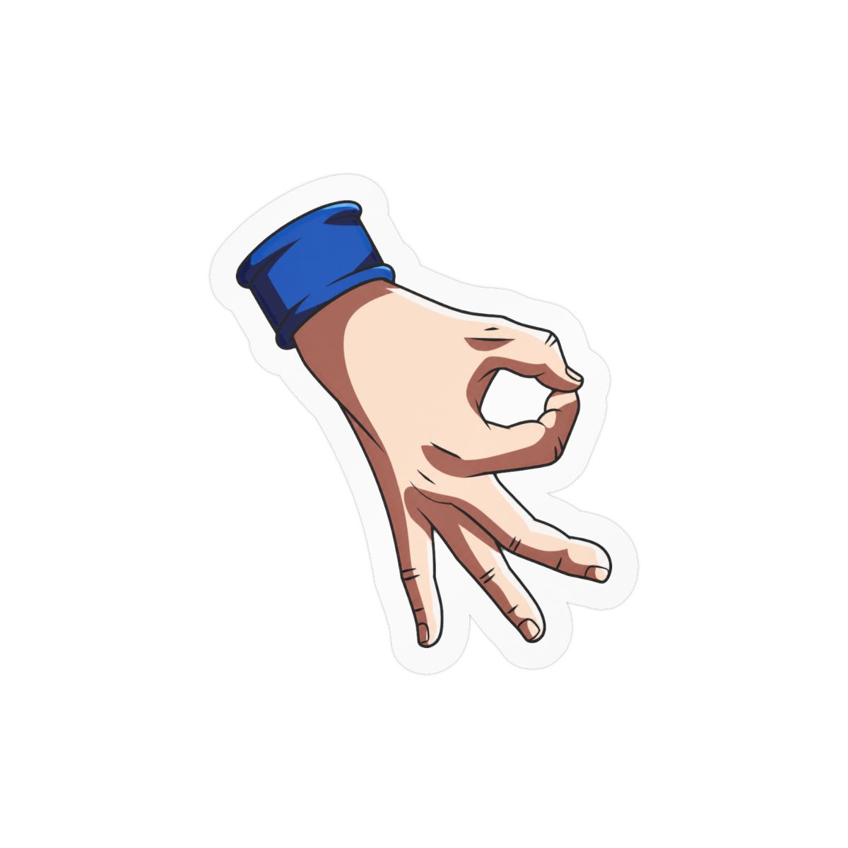 Anime Circle Game Hand Sticker Gotcha Prank Meme Decal Funny Anime Humor 90s Joke Laptop Art Street Rebirth Vinyl